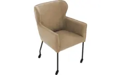 Goossens excellent eetkamerstoel leogang bruin leer - 8222229-01