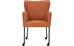 Goossens excellent eetkamerstoel leogang bruin leer - 8222230-01