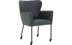 Goossens excellent eetkamerstoel leogang blauw leer - 8222231-01
