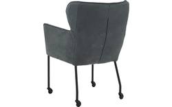 Goossens excellent eetkamerstoel leogang blauw leer - 8222231-02