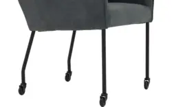 Goossens excellent eetkamerstoel leogang blauw leer - 8222231-01
