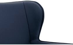 Goossens excellent eetkamerstoel leogang blauw leer - 8222232-01