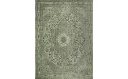 Goossens basic vloerkleed canto groen katoen - 8222336-02