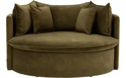 Goossens fauteuil bonbon groen stof - 8222358-01