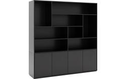 Goossens basic buffetkast madrid zwart melamine - 8222630-01