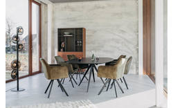 Goossens excellent eettafel uniek zwart eiken - 8222966-01