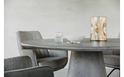 Goossens eettafel stone grijs beton - 8220436-01