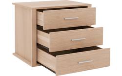 Goossens inzetladenblok duo wit eiken - 8223506-04