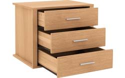 Goossens inzetladenblok duo blank eiken - 8223509-04