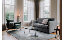 Goossens basic fauteuil lygo groen stof - 8194142-02