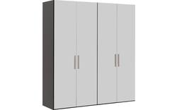 Goossens kledingkast easy storage ddk zwart hoogwaardig meubelplaat - 8223567-04