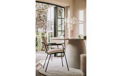 Goossens eetkamerstoel hjalmar beige stof - 8213334-01 2