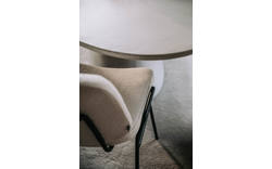 Goossens eetkamerstoel hjalmar beige stof - 8213331-01