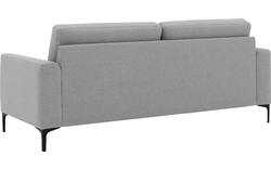 Goossens zitbank dallas grijs stof - 8223594-01