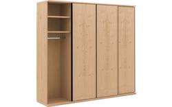 Goossens excellent kledingkast wood wit eiken - 8223625-01