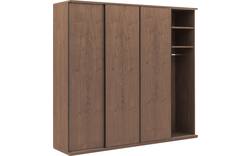 Goossens excellent kledingkast wood donker bruin eiken - 8223635-01