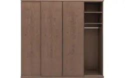 Goossens excellent kledingkast wood donker bruin eiken - 8223635-01