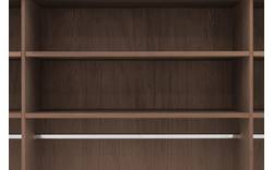 Goossens excellent kledingkast wood donker bruin eiken - 8223635-01