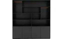 Goossens basic buffetkast madrid zwart melamine - 8223663-01