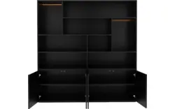 Goossens basic buffetkast madrid zwart melamine - 8223663-01