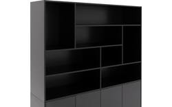 Goossens basic buffetkast madrid zwart melamine - 8223663-01