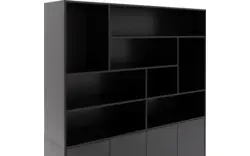 Goossens basic buffetkast madrid zwart melamine - 8223663-01