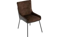 Goossens excellent eetkamerstoel matteo bruin stof - 8223716-01