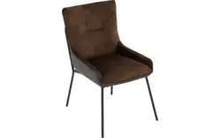 Goossens excellent eetkamerstoel matteo bruin stof - 8223716-01