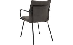 Goossens eetkamerstoel milan grijs micro leer - 8223718-02
