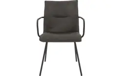 Goossens eetkamerstoel milan grijs micro leer - 8223718-01
