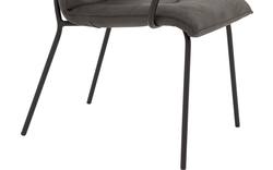 Goossens eetkamerstoel milan grijs micro leer - 8223718-01