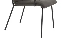 Goossens eetkamerstoel milan grijs micro leer - 8223718-01