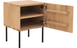 Goossens nachtkastje capelli blank eiken - 8223947-01