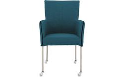 Goossens eetkamerstoel funk blauw stof - 8224100-01