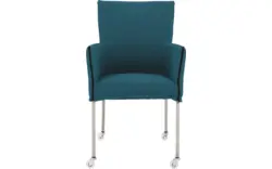Goossens eetkamerstoel funk blauw stof - 8224100-01