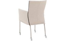 Goossens eetkamerstoel funk beige stof - 8224101-02