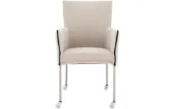 Goossens eetkamerstoel funk beige stof - 8224101-01