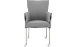 Goossens eetkamerstoel funk grijs stof - 8224102-01