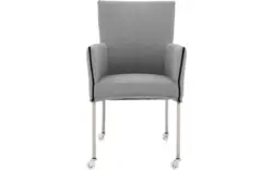 Goossens eetkamerstoel funk grijs stof - 8224102-01