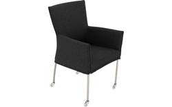 Goossens eetkamerstoel funk grijs stof - 8224103-01
