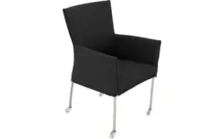 Goossens eetkamerstoel funk grijs stof - 8224103-01