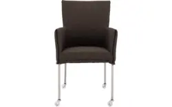 Goossens eetkamerstoel funk bruin stof - 8224104-01