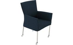 Goossens eetkamerstoel funk blauw stof - 8224105-01