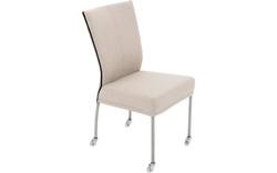 Goossens eetkamerstoel funk beige stof - 8224109-01