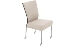 Goossens eetkamerstoel funk beige stof - 8224109-01