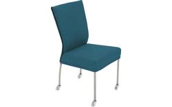 Goossens eetkamerstoel funk blauw stof - 8224111-01