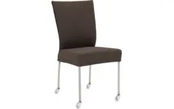 Goossens eetkamerstoel funk bruin stof - 8224113-01