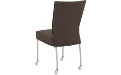 Goossens eetkamerstoel funk bruin stof - 8224113-02