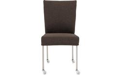 Goossens eetkamerstoel funk bruin stof - 8224113-01