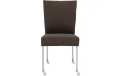 Goossens eetkamerstoel funk bruin stof - 8224113-01